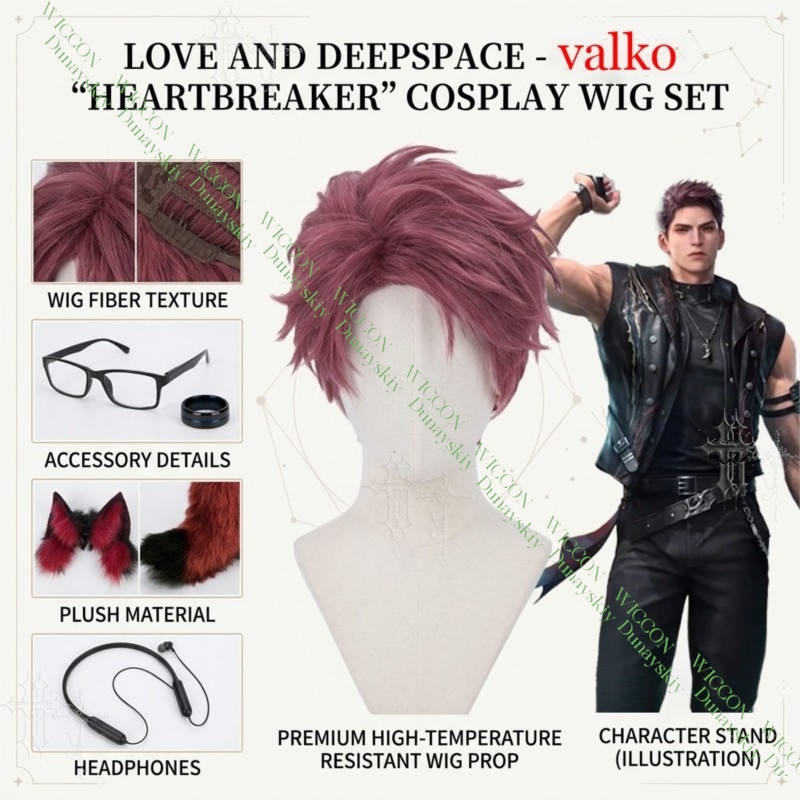 Anime Cosplay Glasses - Conjunto de Cosplay Valko de Love