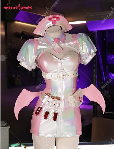 Anime Cosplay Nurse - Miccostumes feminino buroo cosplay traje enfermeira