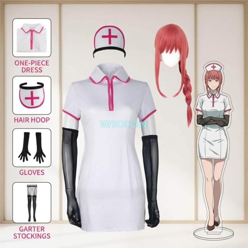 Anime Cosplay Nurse - Fantasia de Cosplay Anime Chainsaw Man