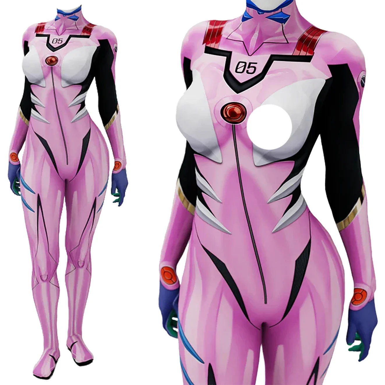 Anime Cosplay Girl Costume - Anime eva 05 makinami cosplay traje