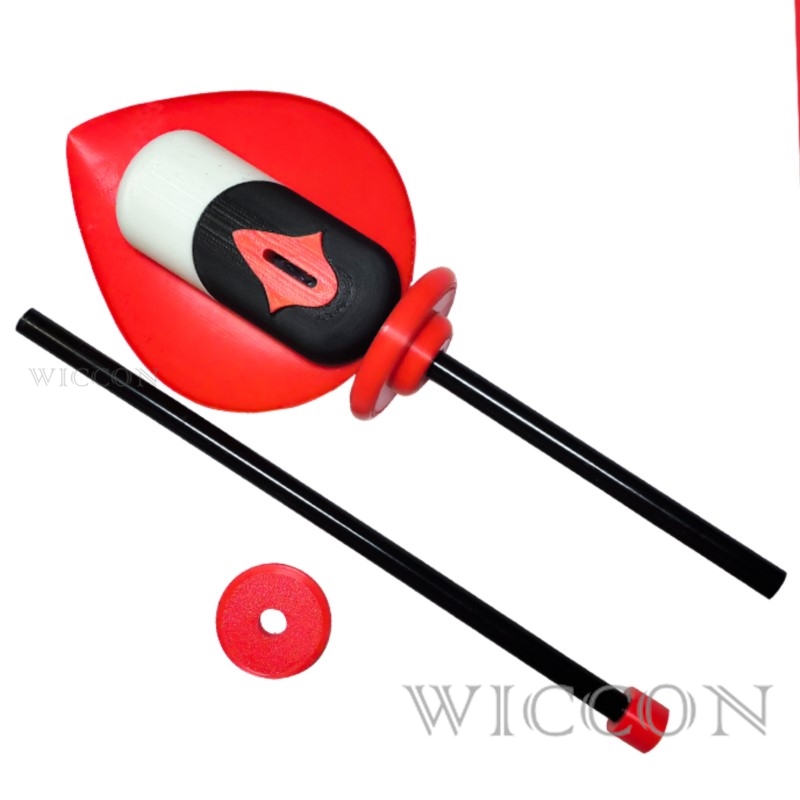 Anime Cosplay Glasses - Acessórios de Cosplay Alastor: Microfone, Bastão,