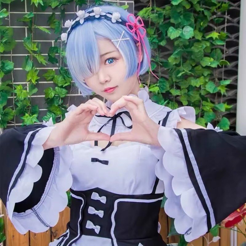 Fantasia de Cosplay Anime Re:z - Anime Cosplay Rem avaliação e preço