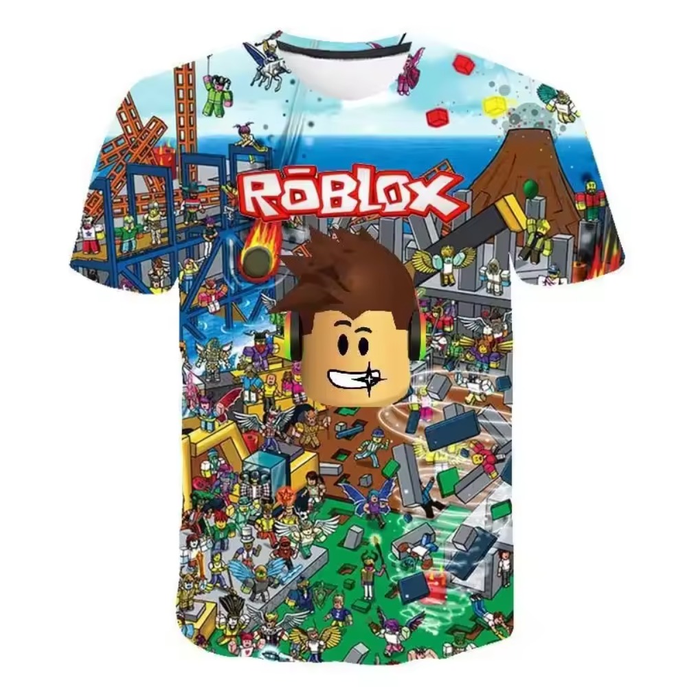 Camiseta Infantil Roblox para  - Anime Cosplay Roblox avaliação e preço