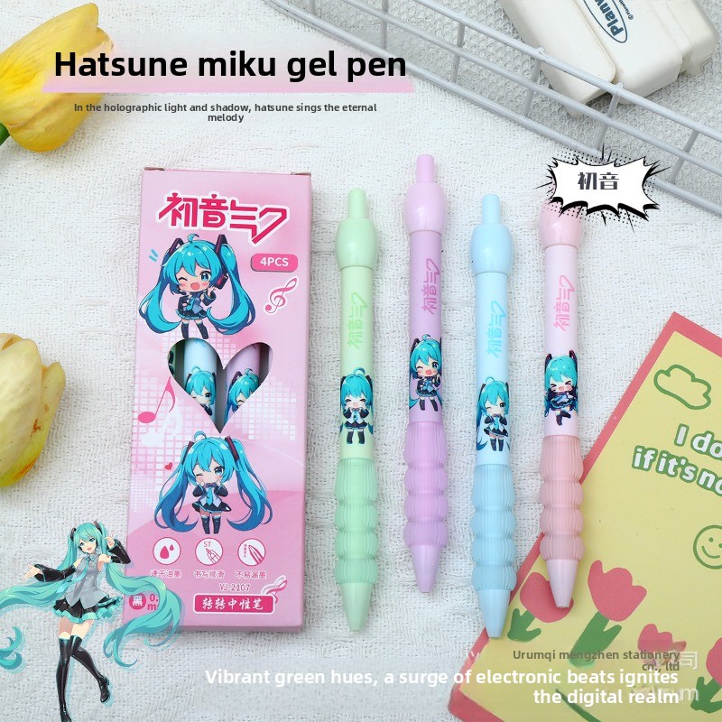 Caneta Gel Kawaii Hatsune Miku - Anime Cosplay Ai avaliação e preço