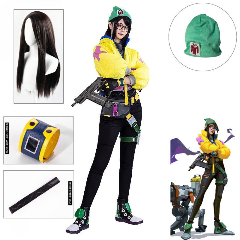 Fantasia de Cosplay Valorant K - Anime Cosplay Glasses avaliação e preço