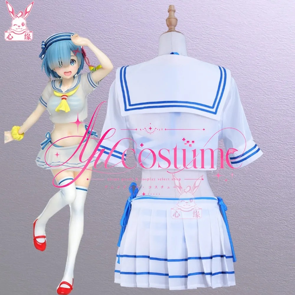 Fantasia de Cosplay Rem de Re: - Anime Cosplay Rem avaliação e preço