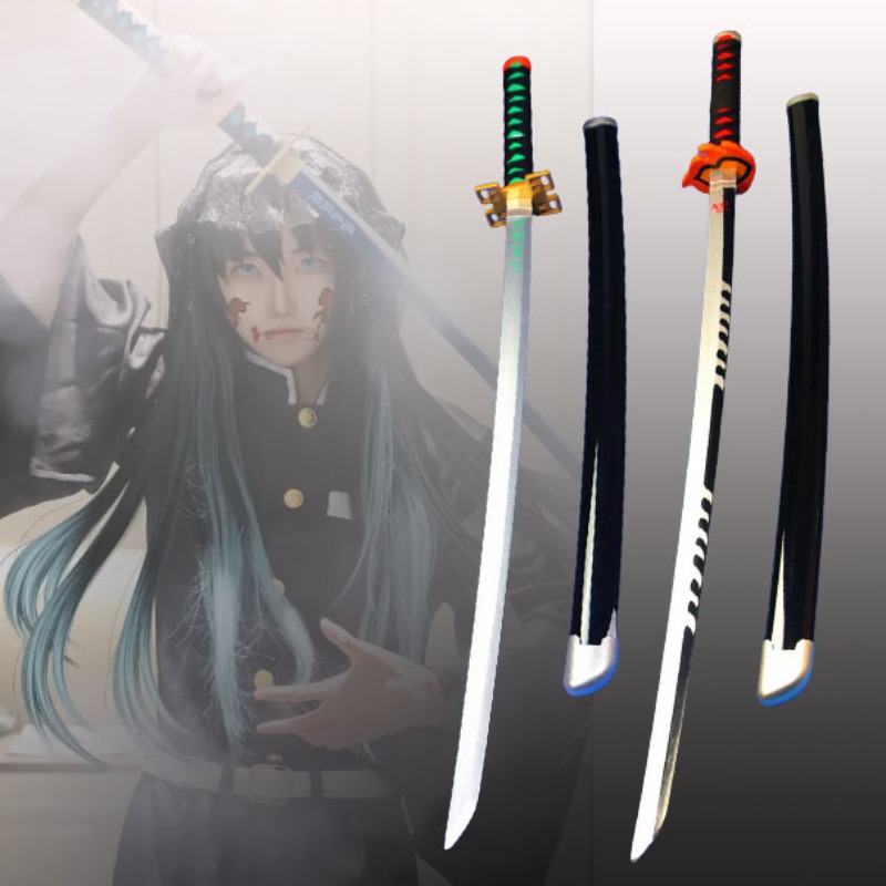 41in/104cm demon slayer katana - Anime Cosplay Real avaliação e preço